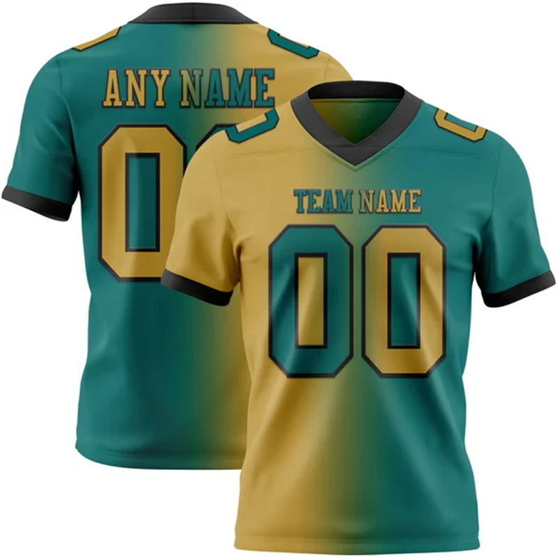 Custom Name Team Jersey Top Breathable Graffiti Soccer Football Jersey 3DPrint Harajuku Summer Streetwear Short Sleeves T-Shirts