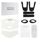 7 Colors LED Face Neck Set Mask Red Light Skin Rejuvenation Brighten Soft Silicone Facial Photon Therapy Flexible Skin Repair