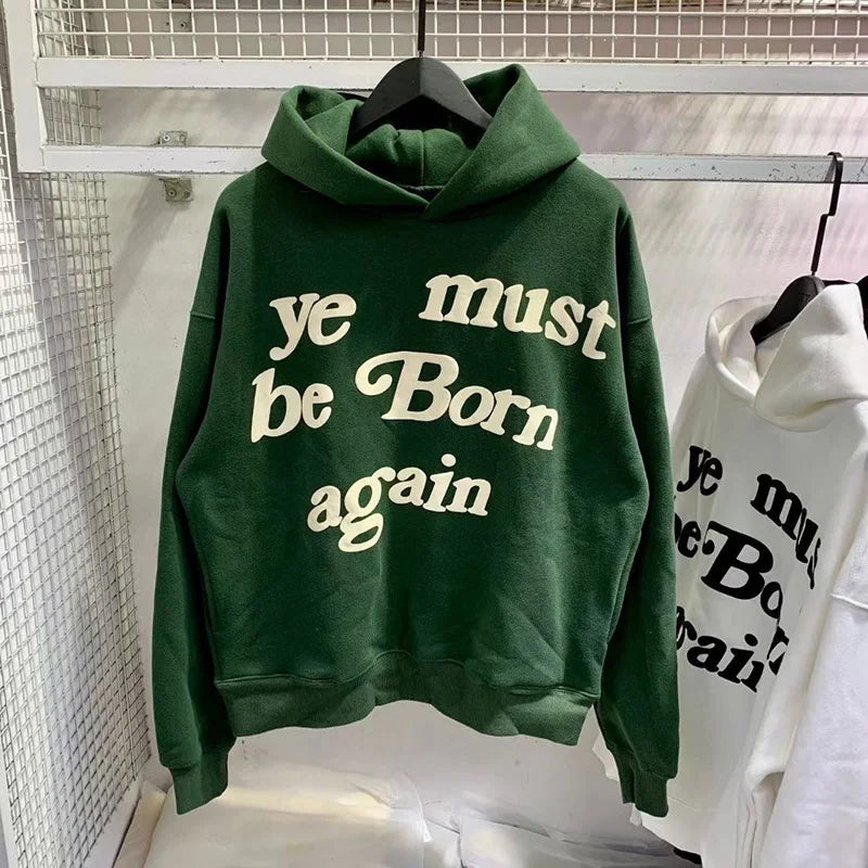 Men’s Oversized Graphic Cotton Fleece Hoodie
