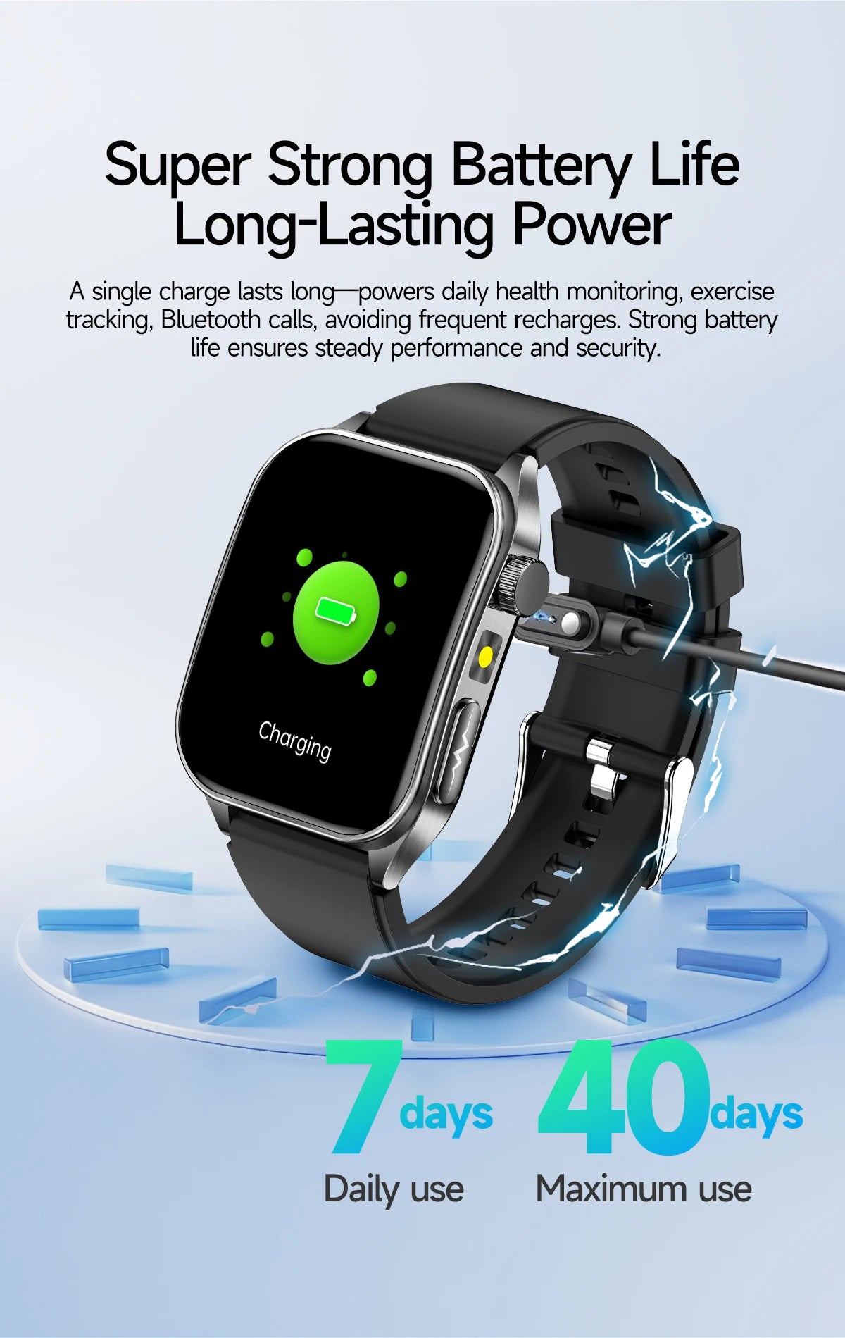 2026Hot AI-GPT Diagosis ECG Health SmartWatch Blood Pressure Lipid Uric Acid 650nm Dual-Probelaser Heart Analysis Smart bracelet