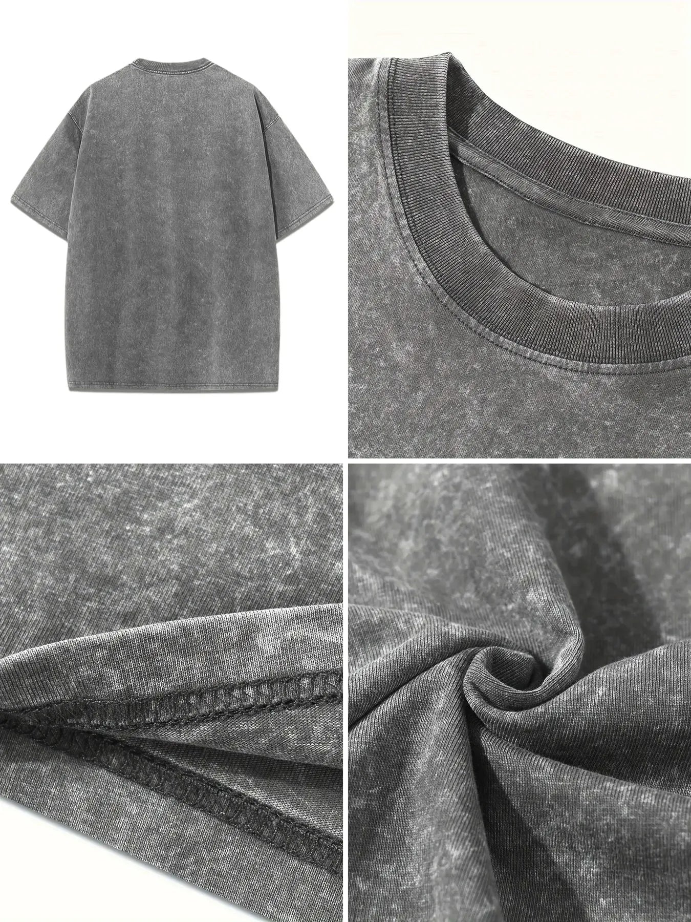 Women's Oversized Washed Cotton Graphic T-Shirt