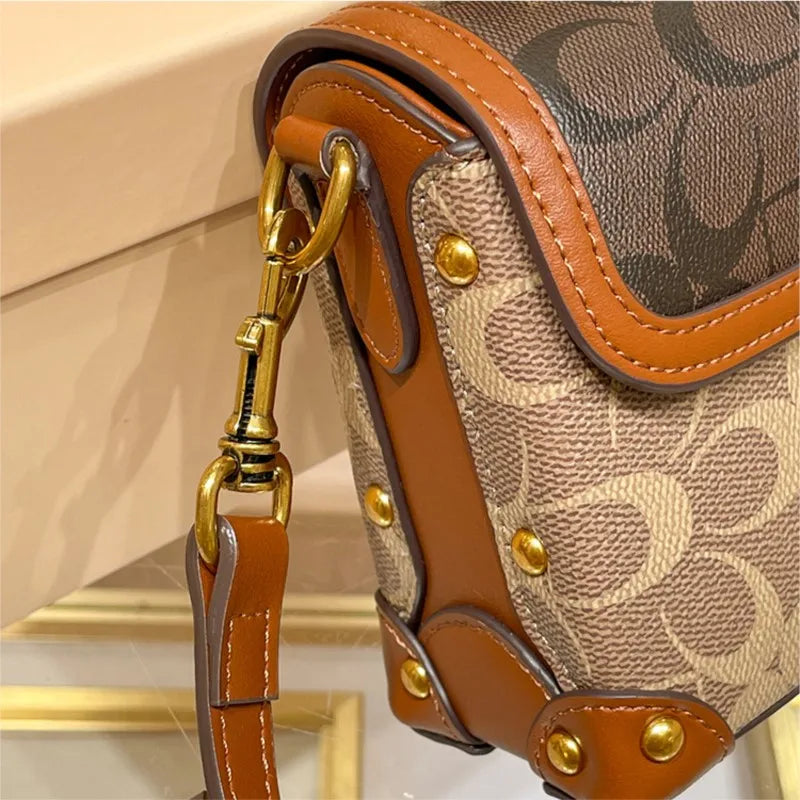 Contrast Color Luxury Box Bag