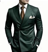 Men’s Double-Breasted Suit for Weddings & Business