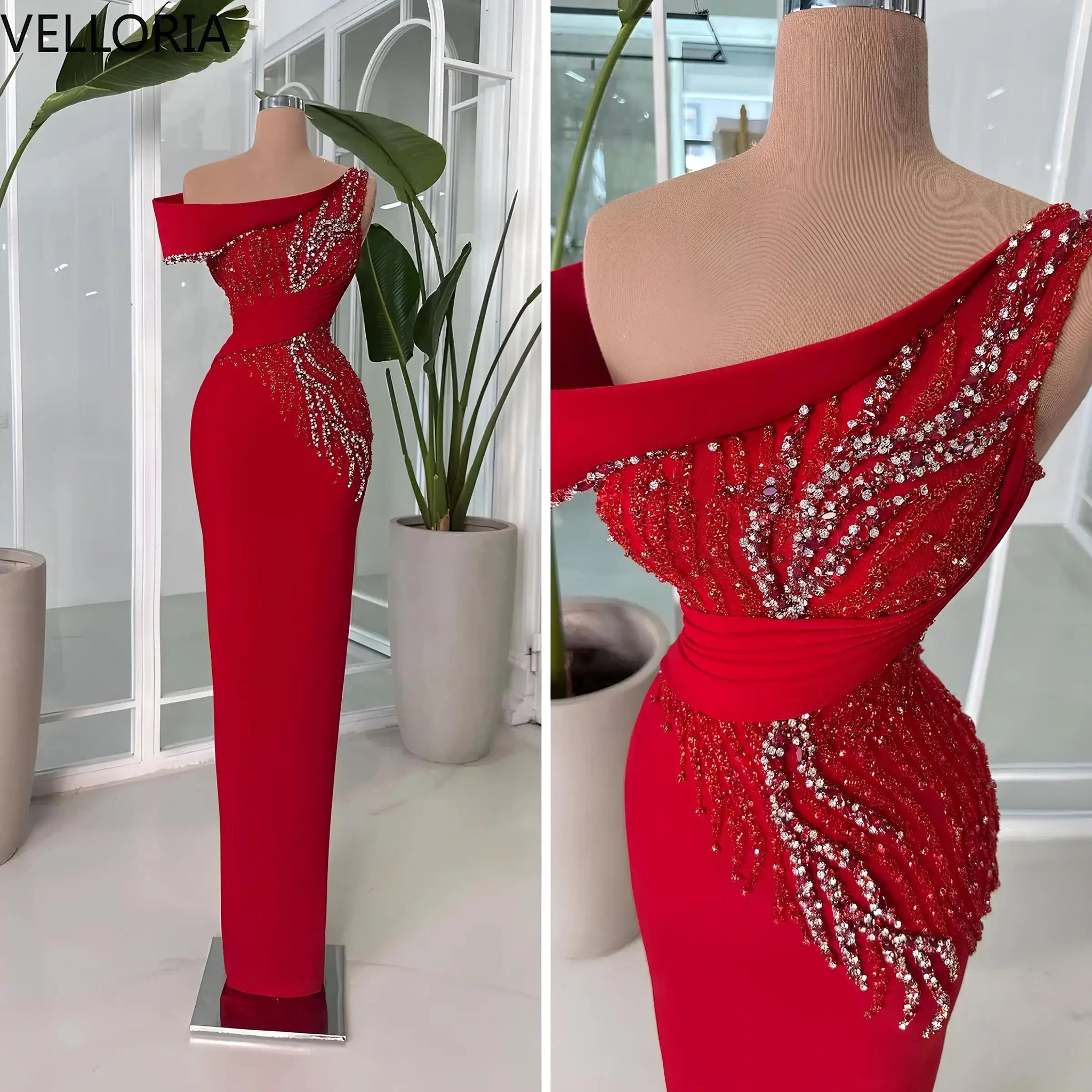Elegant One-Shoulder Satin Mermaid Gown | Formal Evening Dress