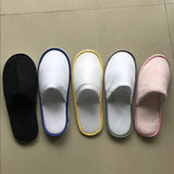 4Pairs/Lot Men Women Kids Disposable Hotel Guest Slippers Cotton Slides Home Travel SPA Slipper Hospitality Cheap Footwear