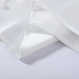 Women Short Set Satin Lace Spaghetti Strap V-Neck Top Drawstring Waist Lace Trim Shorts Elegant Casual Solid Two Piece Set Lady