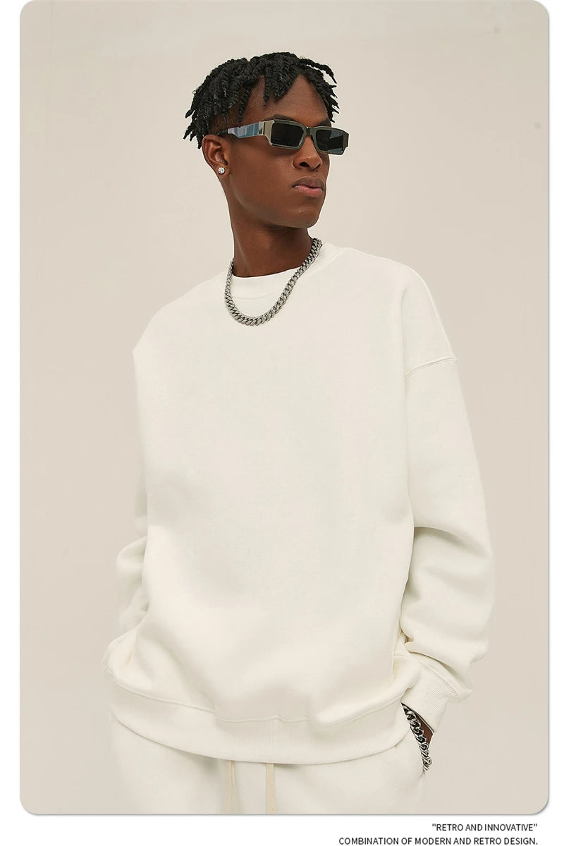Men's 350gsm Fleece Crewneck Sweatshirt