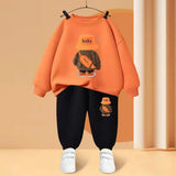 Kids' Bear Print 2-Piece Tracksuit
