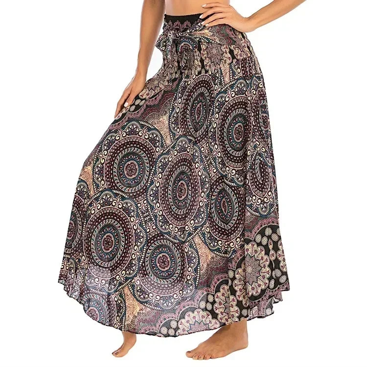Boho Maxi Skirt – Flowy Ankle-Length Summer Skirt for Women