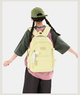 New Female High Capacity Waterproof College Backpack With Lace Pendant Trendy Women Laptop School Bags Cute Girl Travel Book Bag
