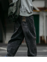 Men's Loose Fit Denim Cargo Jeans