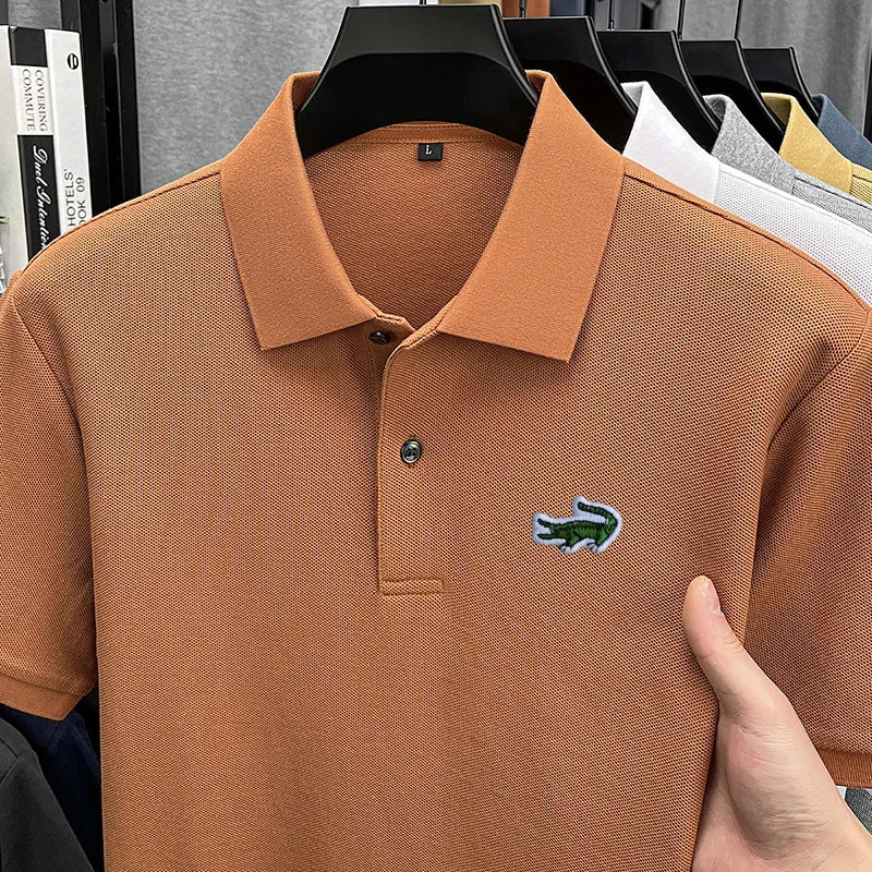 Men's Cotton Embroidered Polo Shirt