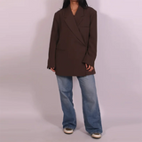 Ladies Loose Blazer Suit Solid Casual Turn Down Collar One Button Coat High Waist Shorts 2025 Summer Autumn Formal New Outfits