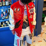 Trendy Embroidered Baseball Jacket