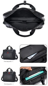 SCHLATUM Genuine Leather Briefcases Hard For Men 16 Inch Office Bussiness Computer Bag Luxury Vintage Handbags