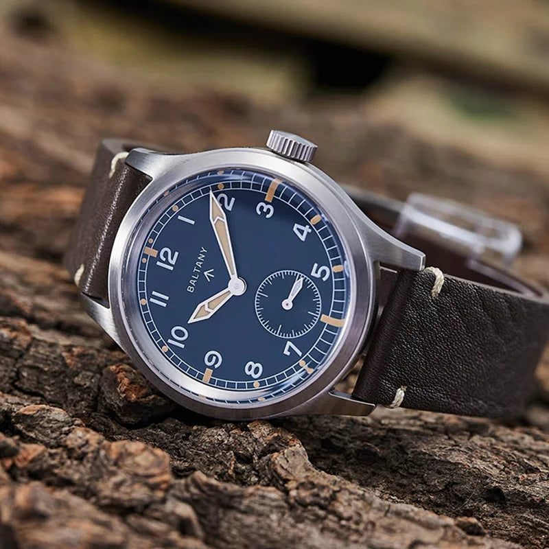 Baltany S2032 Dirty Dozen Watch For Man Vintage Quartz Wristwatches 20ATM Sapphire Crystal Stainless Steel 39MM Military Watches