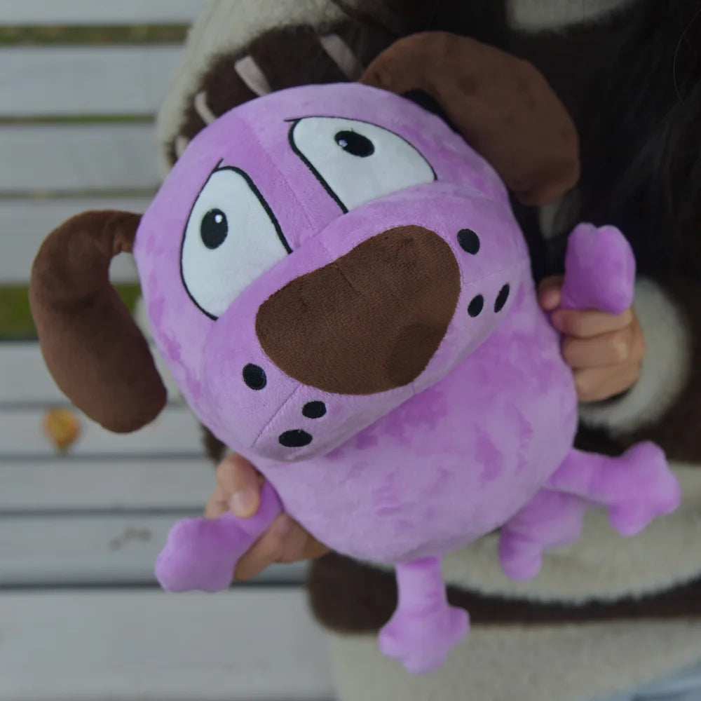 Purple Kawaii Dog Plush Toy – Fluffy Stuffed Animal Doll