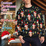 Custom Your Photo 3D Print Ugly Christmas Sweater DIY Face Family Pullovers Funny Image Sweatshirt Personalized Xmas Gift Unisex
