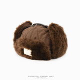 Winter Aviator Hat with Faux Fur Trim