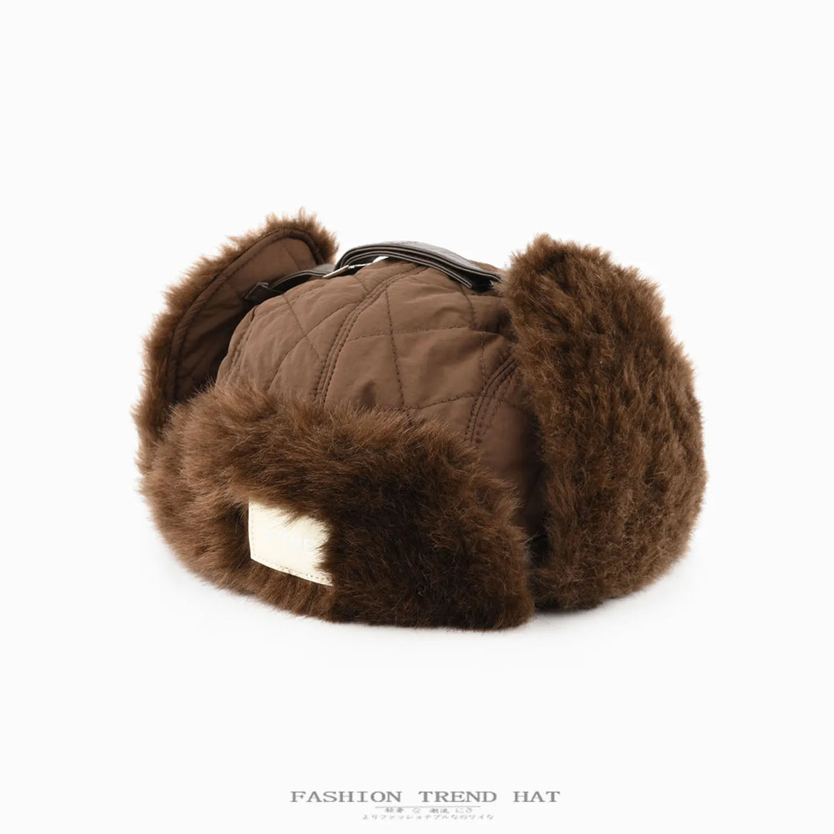 Winter Aviator Hat with Faux Fur Trim