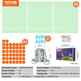 SucceBuy Fort Building Kit Children's DIY Indoor Castle Beading Stem with 96 Rods and 44 Balls Play Tent Toy for 4+ Kids Gifts