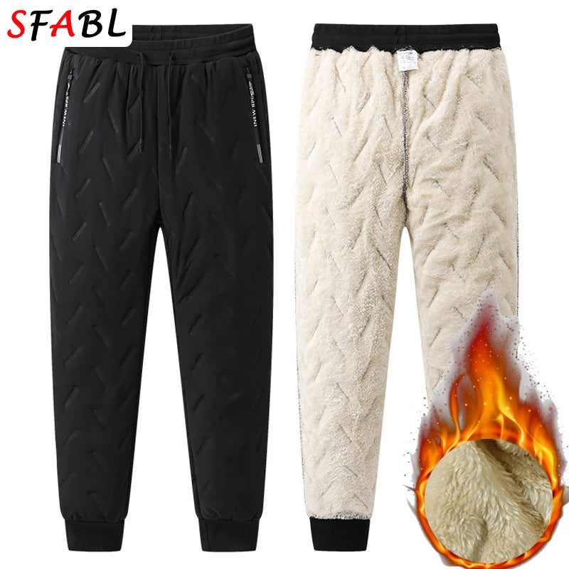 Men's Fleece-Lined Winter Joggers