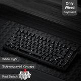 AJAZZ AK820/Pro Wireless Mechanical Keyboard Bluetooth 5.1 2.4G USB-C Wired Hot Swappable RGB Gaming Keyboard Gasket Mount with
