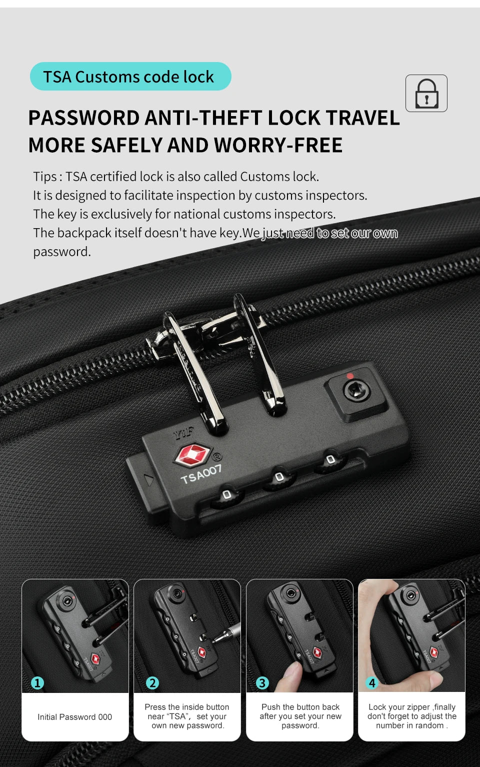 Tigernu Travel Backpacks 14-15.6-17'' Laptop Backpack For Men TSA Anti Theft Backpack Nylon Backpacks Bag For Schoolbag Knapsack