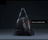 2024 New Cow Genuine Alligator Leather Travel Bags Luxury Men Large Capacity Portable Male Shoulder Bags Brand Travel Duffle Bag