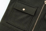 Women's Zipper Jacket Coat New Winter Long Sleeve Pocket Outerwear Coat Short Street Elegant Women's Jacket