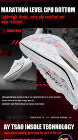 IRUNSVANShadow Wing 3.0 Full Palm Carbon Plate Running Shoes for Track and Field Sprint Training Professional Sports Men's Shoes