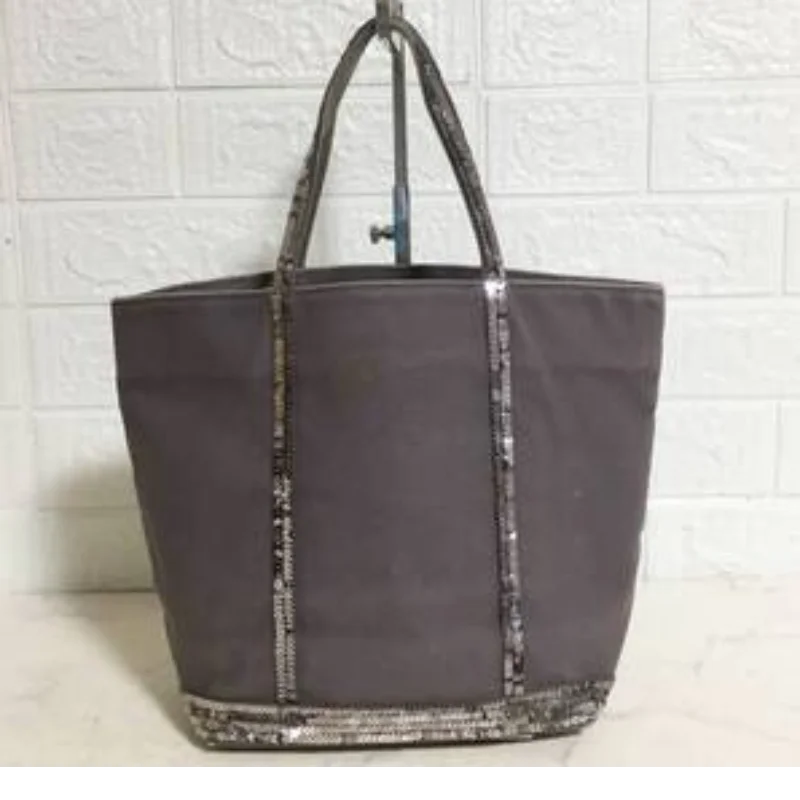 Women's Sequin Canvas Tote Bag