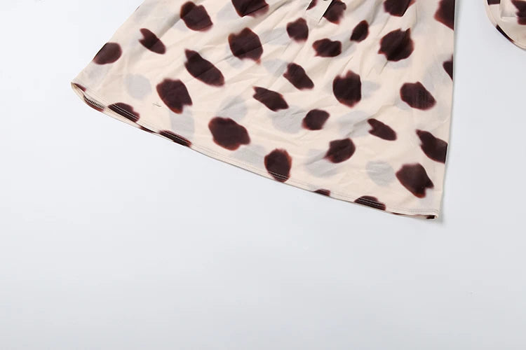 NIBBER Silk Scarf Patchwork Bodycon Dress – Women