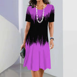 Women’s Striped Short-Sleeve Summer Dress