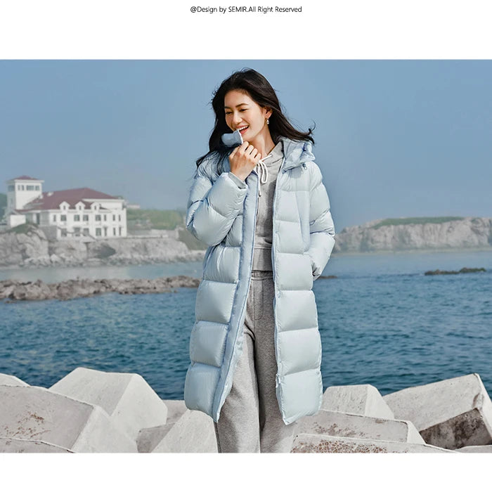 Women’s Longline Hooded Down Jacket