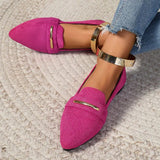 2026 Summer Loafers Flats Pointed Toe Casual Women Shoes New Comfortable Walking Mujer Zapatos:Wear-resisting