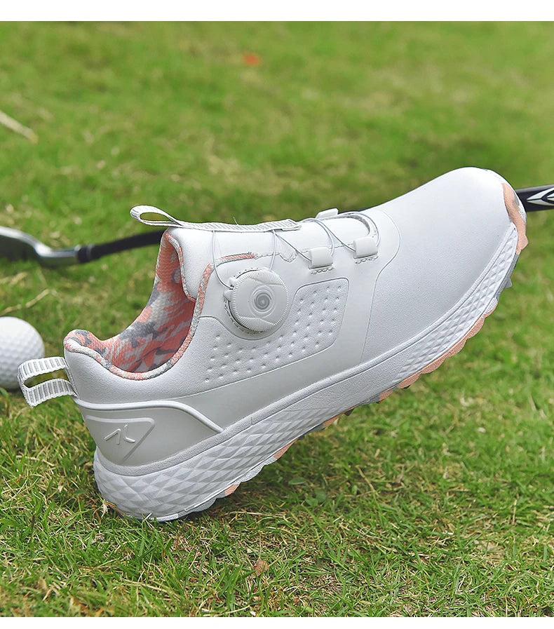 Men's Golf Sneakers Quick-Lace Casual Outdoor Shoes