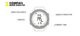 North Edge Men Sports Watches Waterproof 50M LED Digital Watch Men Military Compass Altitude Barometer