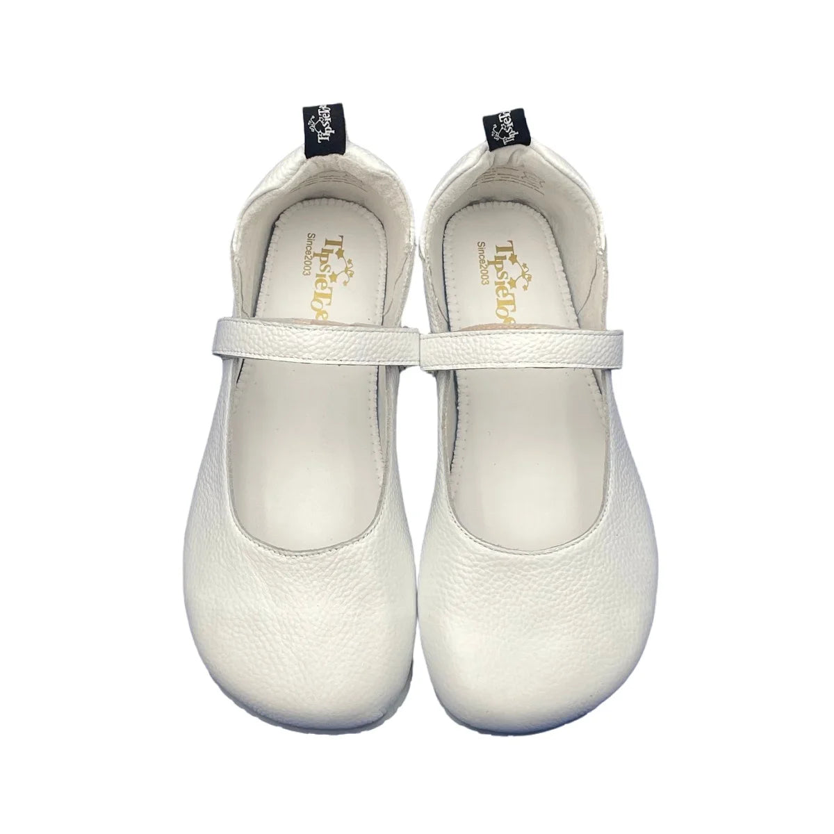 Tipsietoes 2026 Sprinng Autumn Barefoot Cow Suede Genuine Leather Women Ballerina With Zero Drop Flat Soft Sole Wider Toe Box