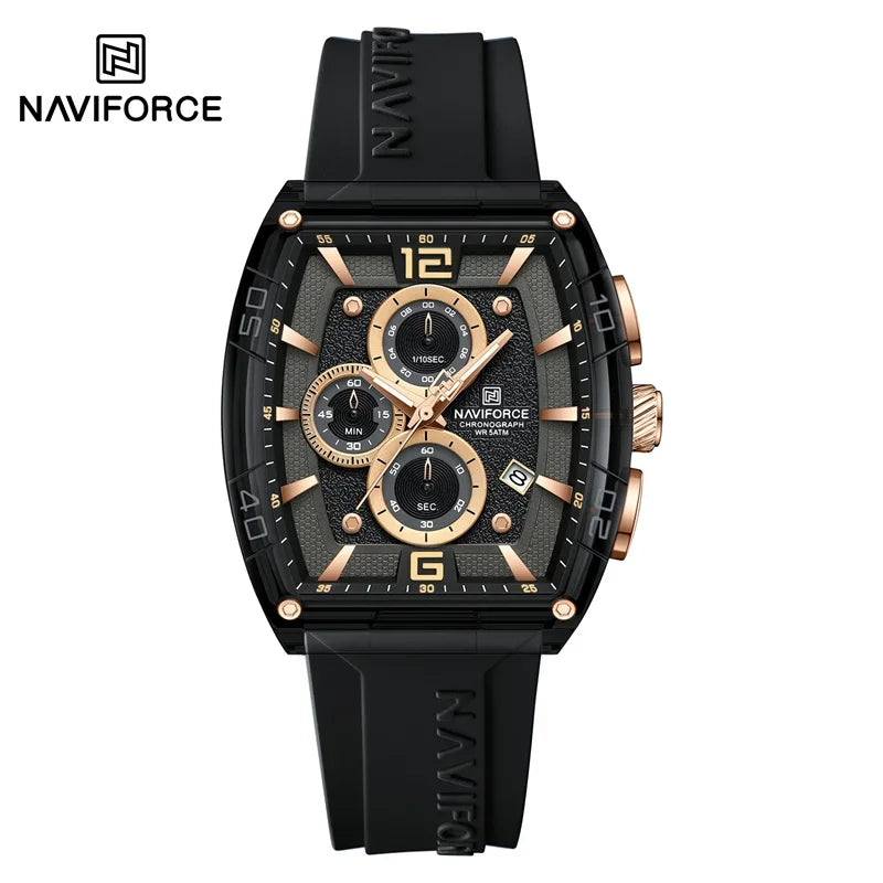 Men’s Waterproof Quartz Watch - Silicone Sport Strap