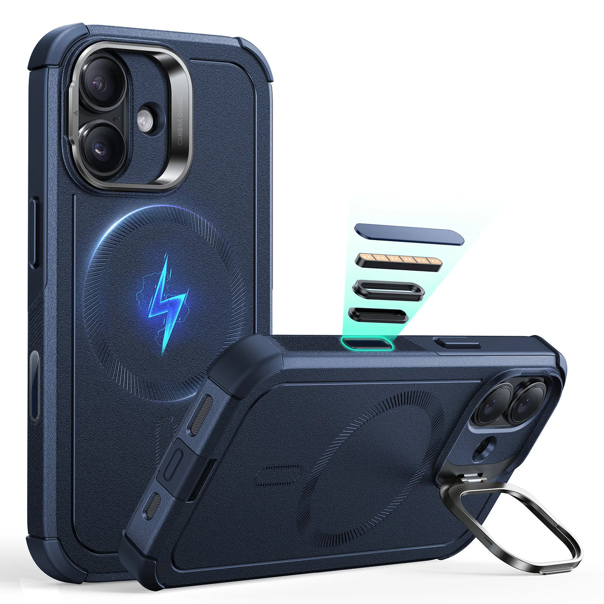 ESR Magnetic iPhone Case with Adjustable Stash Stand