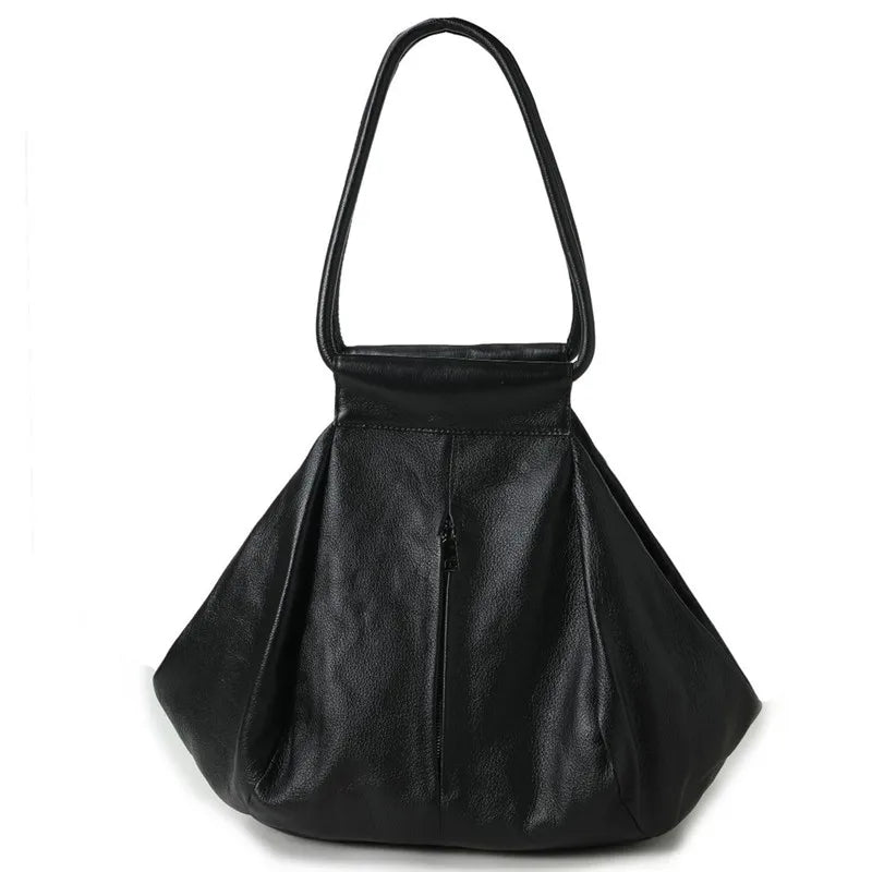 Slouchy Soft Cowhide Large Capacity Purses Handbags For Women 2026 Genuine Leather Shoulder Bags Travel Bag Underarm Wrist Bags
