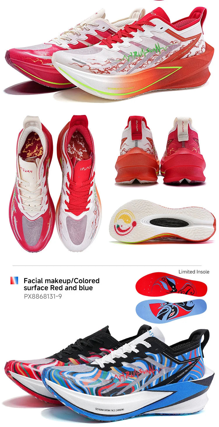 IRUNSVAN 2025 Shadow Wing 3.0 Full Palm T800 Carbon Board Running Shoes Breathable and Durable Sports Shoes for Men and Women