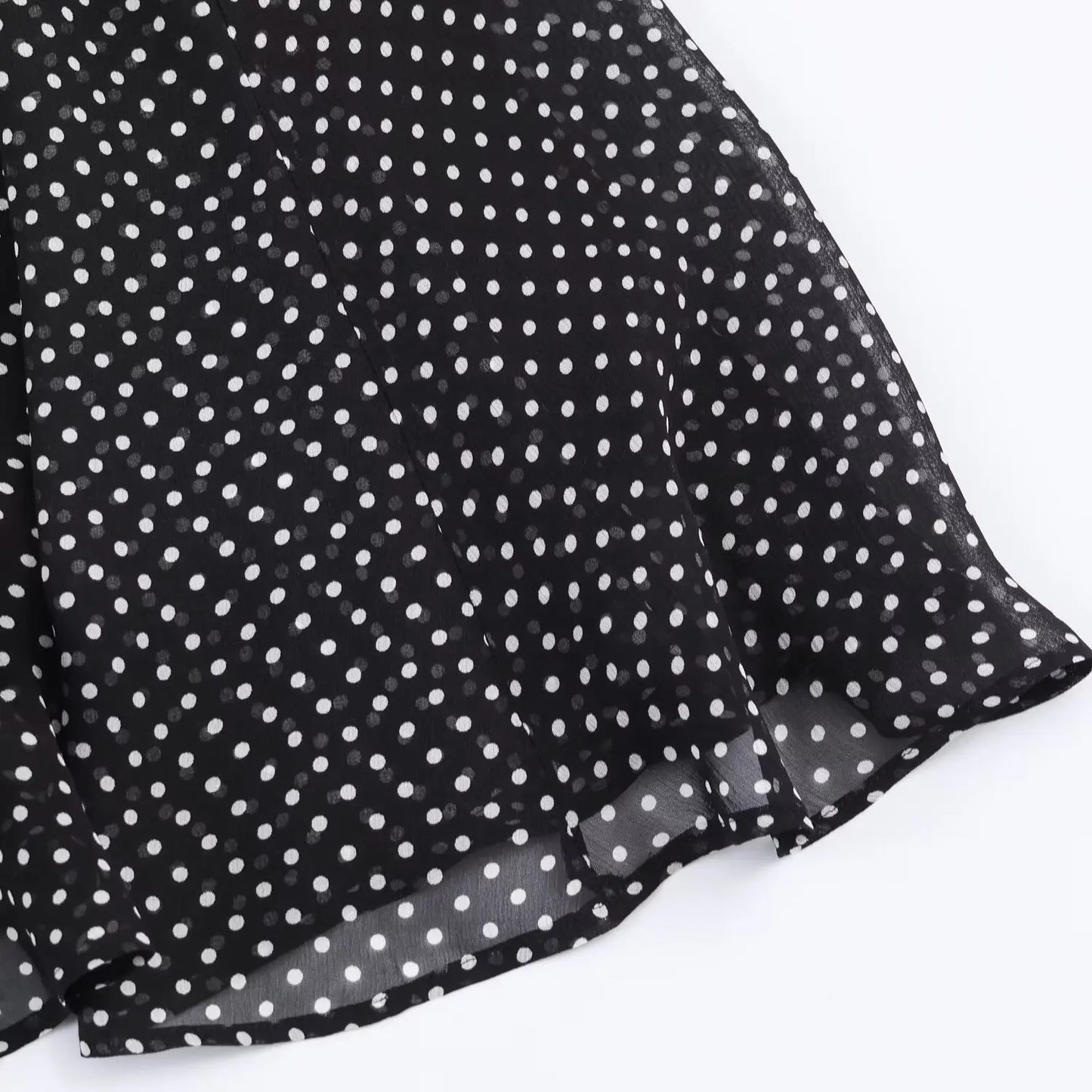 Polka Dot Printed Midi Skirts Two Piece Sets for Women 2025 Summer Chic Bow Tied Blouse Top Suits Woman 2 Piece Outfits