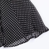 Polka Dot Printed Midi Skirts Two Piece Sets for Women 2025 Summer Chic Bow Tied Blouse Top Suits Woman 2 Piece Outfits