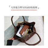 2025 Leopard Print Suede Women Tote Bag with Inner Pocket Underarm Bag Large Capacity Satchel Bag for Work Travel Purses Handbag