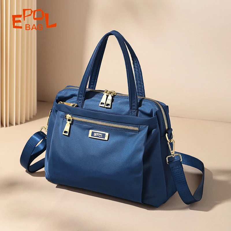 EPOL Large Capacity Women's Handbags Fabric High Quality Fashion Shoulder Bags Multiple Pockets Casual Waterproof Tote Bags 7253