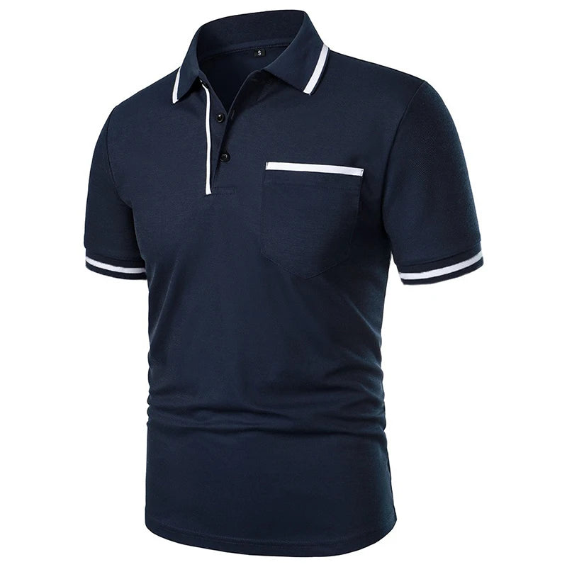 Men's Short Sleeve Knit Polo Shirt