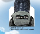 Baasploa Winter Men Shoes Fashion Plush Warm Waterproof Leather Sports Shoes Male Casual Outdoor Non-Slip Lace up Walking Shoes