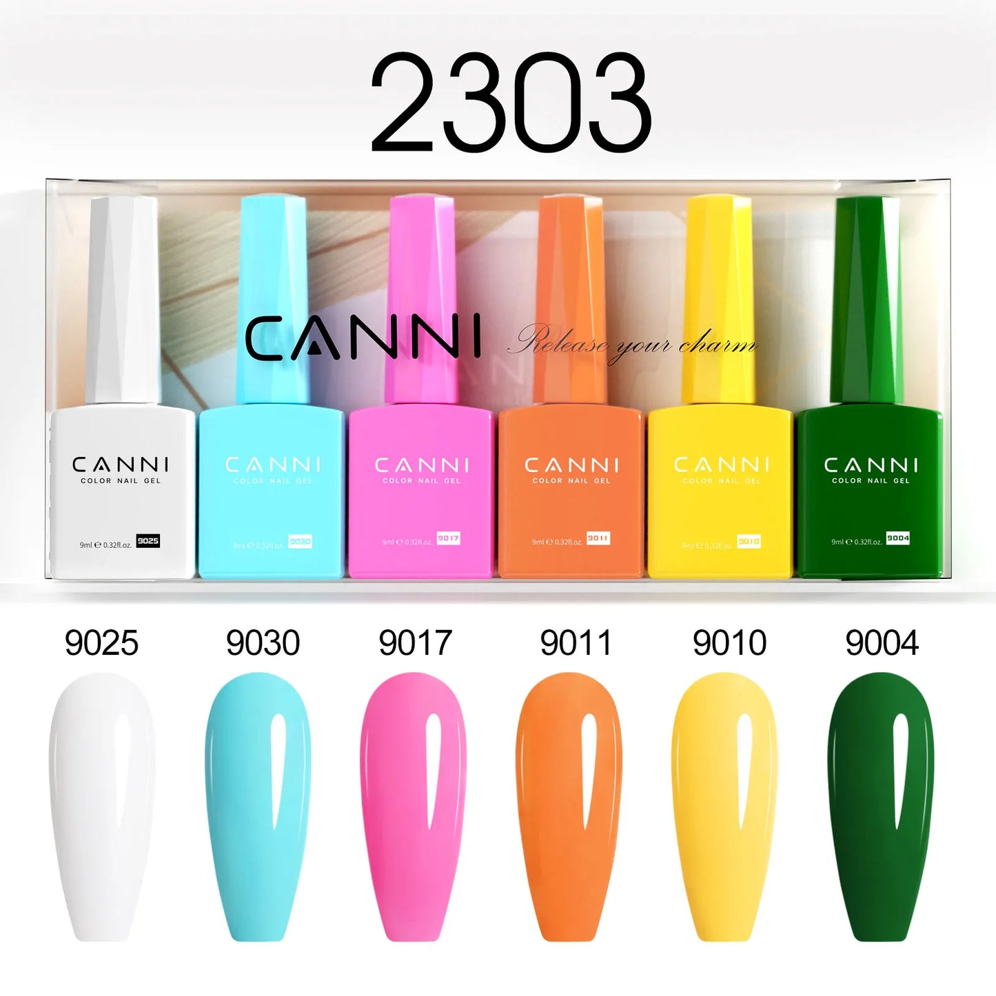 CANNI HEMA-Free Gel Polish Kit | Jelly, Nude & Rubber Base